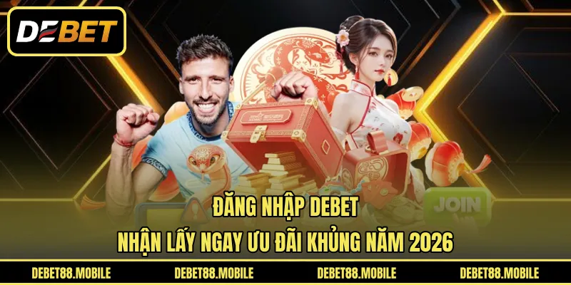 Đăng Nhập DEBET | Nhận Lấy Ngay Ưu Đãi Khủng Năm 2026